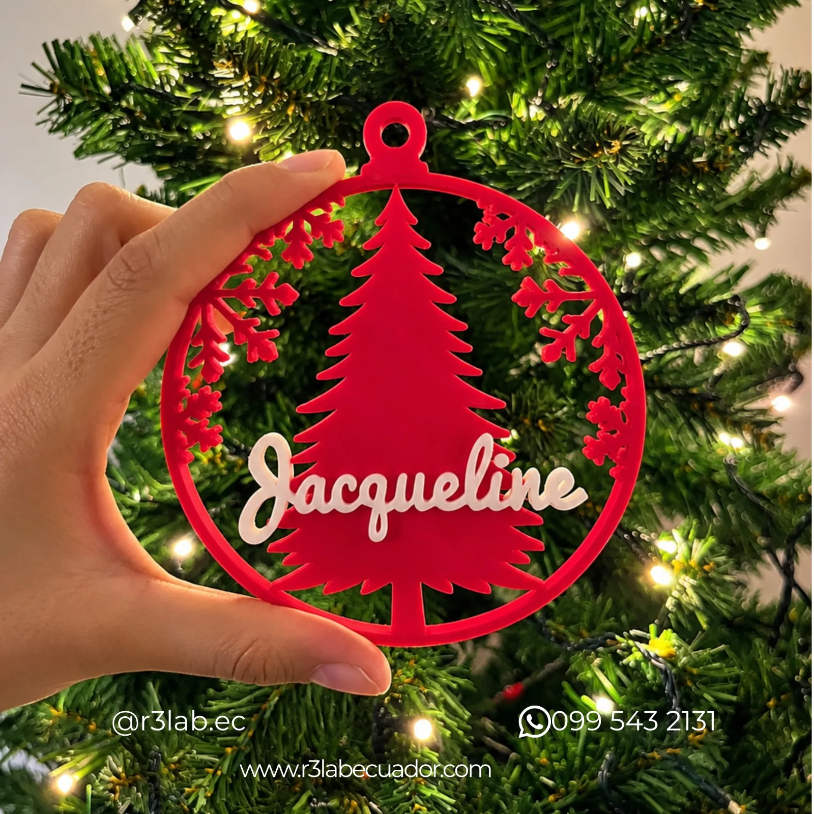 Adornos navideños personalizados