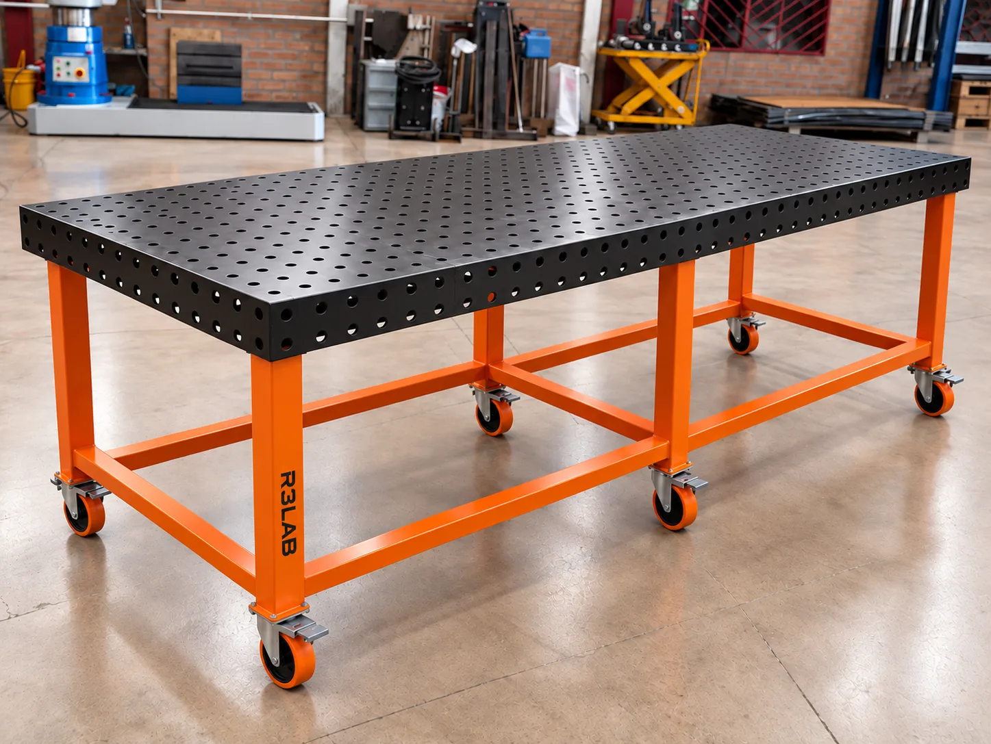 MESA DE SOLDADURA PRO 2400X1200MM CON COSTILLAS